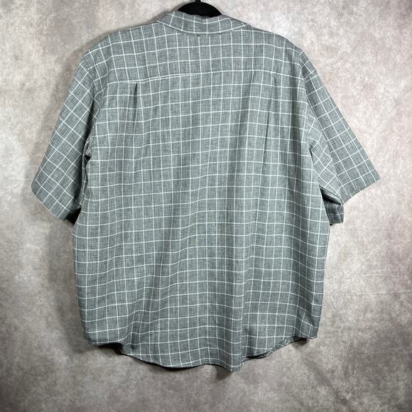 Orvis Shirt Mens Size 2XL Gray Checkered Short Sleeve Button Up Outdoor Casual‎ - Picture 5 of 10